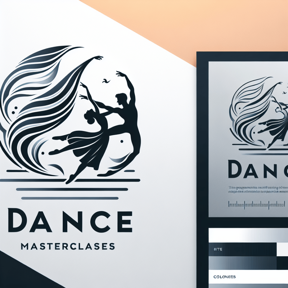 Ein Logo für die Website „Alexander Teutscher“, Eleganz Bewegungskunst MASTERCLASS Workshops und Masterclass Perfektion im Tanz. Fließende Linien Männertanz Elemente, Anmut und Dynamik[die Silhouetten von Tänzern in Bewegung integrieren] [und eine harmonische Farbpalette, die Kreativität anregt]. Pas de deux